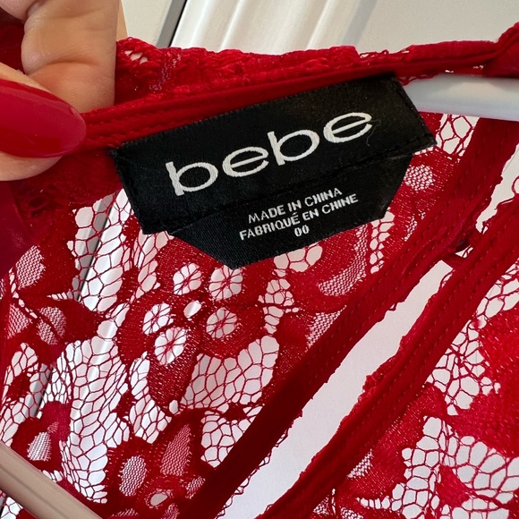 Bebe Red Dress - Picture 3 of 5